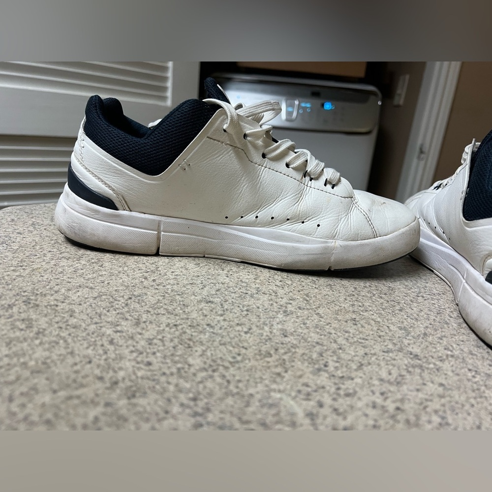 On Running Men's Sneakers in White and Black - Picture 4 of 7